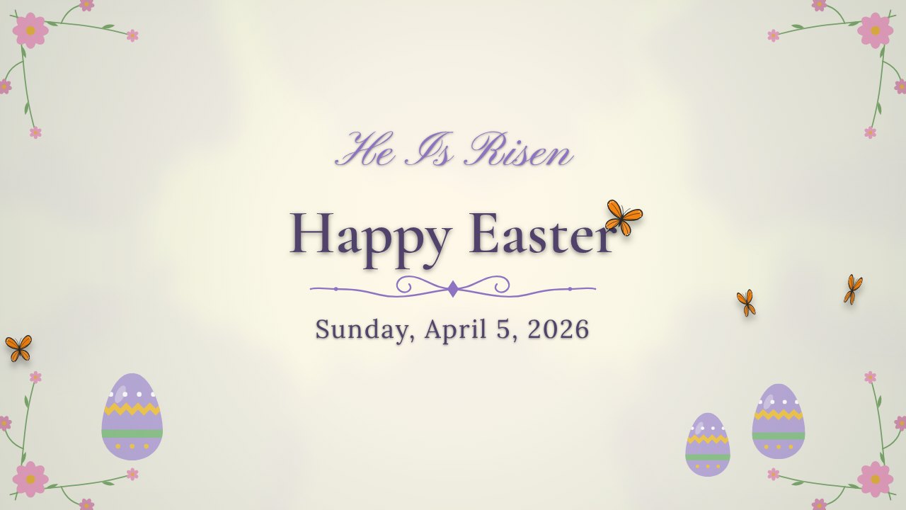 Easter Morning · Blessings title slide