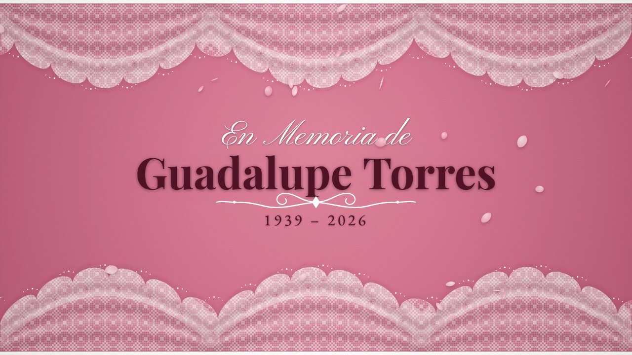 Encaje Mexicano memorial title slide in Spanish